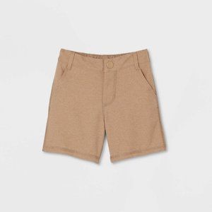 Toddler Boys' Adaptive Dry Fit Shorts Cat & Jack Heathered Brown 3T